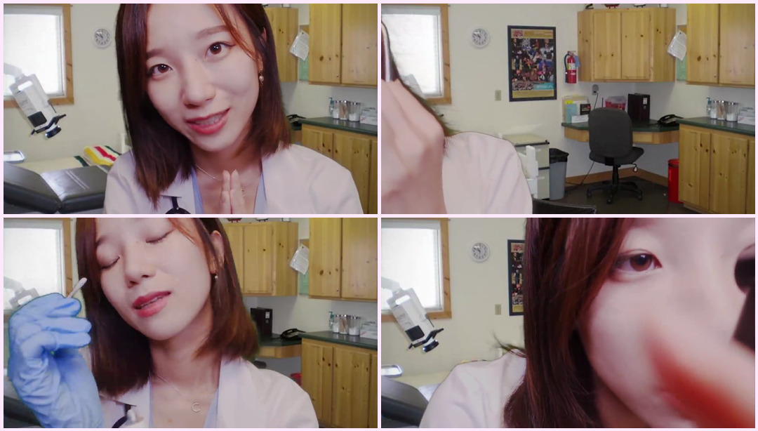 照顾你的学校护士/ ASMR 伤口治疗和身体检查 Latte ASMR视频