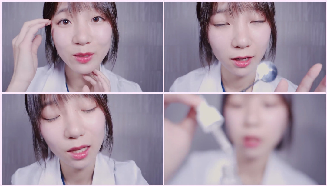 触摸你的脸/ASMR Korean Latte's Tingle Lab Latte ASMR视频