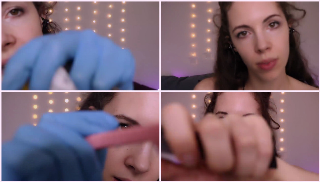 ASMR 彻底的面部和头发检查和治疗 - 手套、镊子、个人护理、梳理...... 美胸Asmr ASMR视频