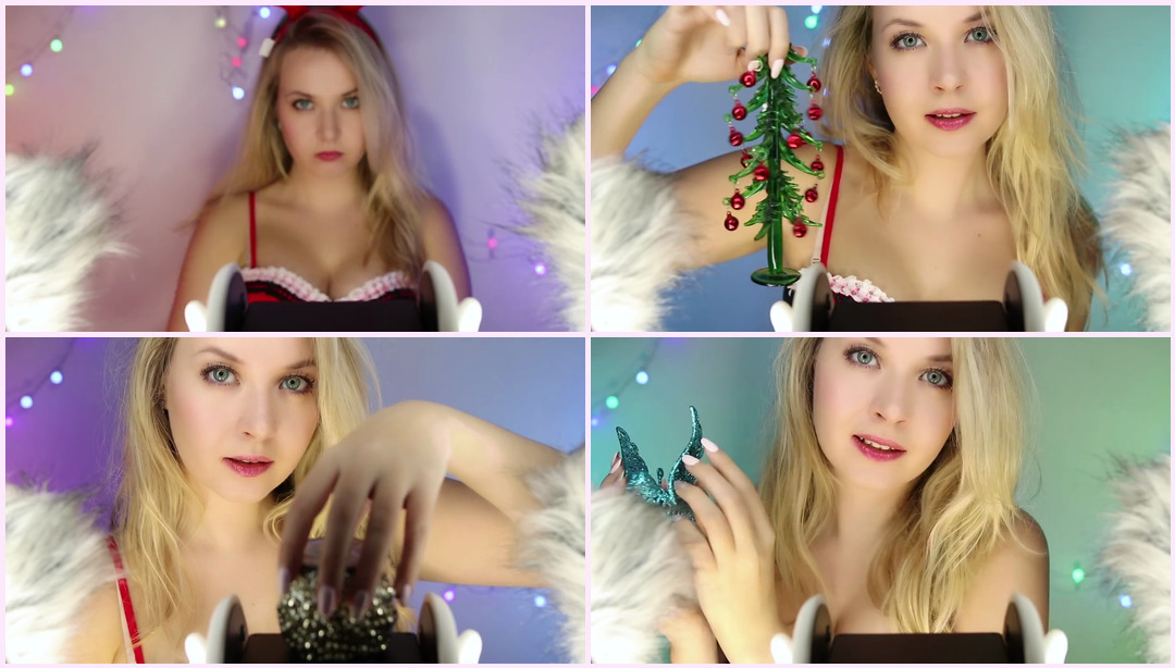 ASMR No milk Christmas 100 触发 9 分钟 Valeriya ASMR视频