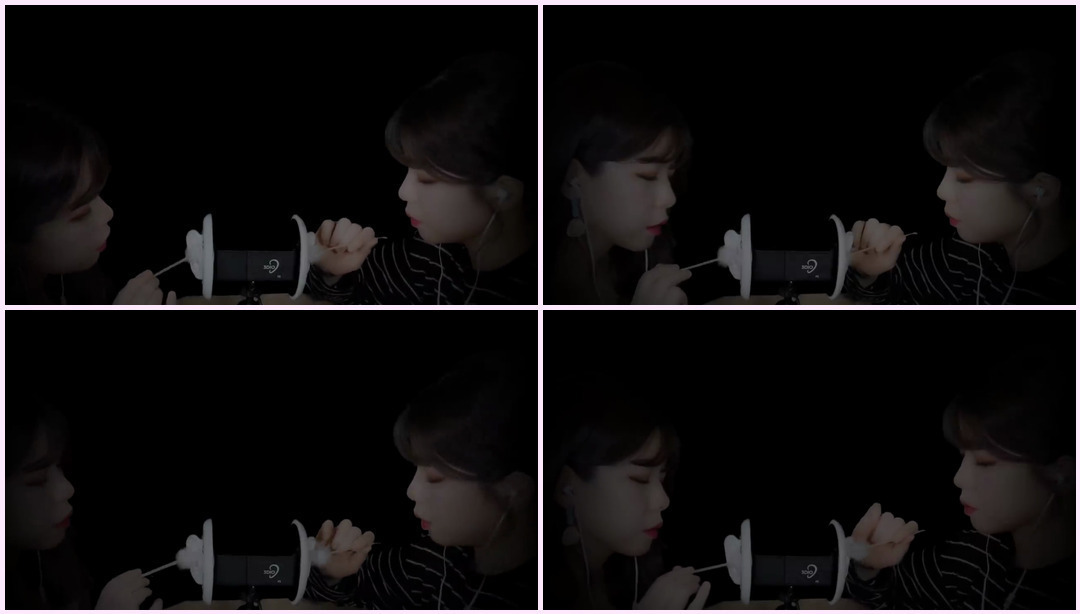 ASMR 双耳清洁 & 双耳吹│双耳清洁 & 双耳吹 (不说话) 双胞胎Asmr ASMR视频