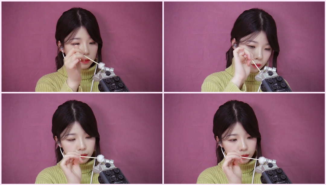 ASMR 蓬松耳朵清洁 妍珠 ASMR视频