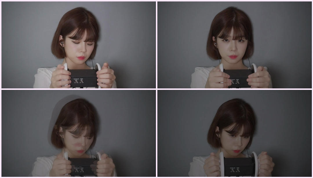 [ASMR] 拔罐麦克风触摸3DIONOTALKING TINGLE [1HOUR ASMR] 妍珠 ASMR视频