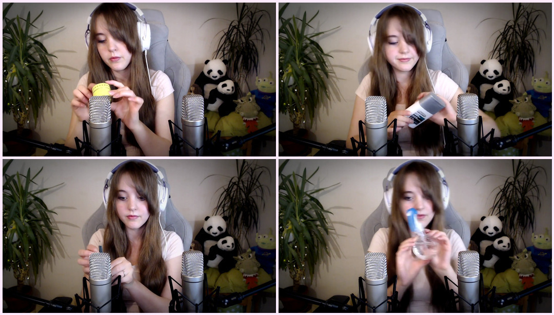 ASMR - 1 小时的敲击声 gril ASMR视频