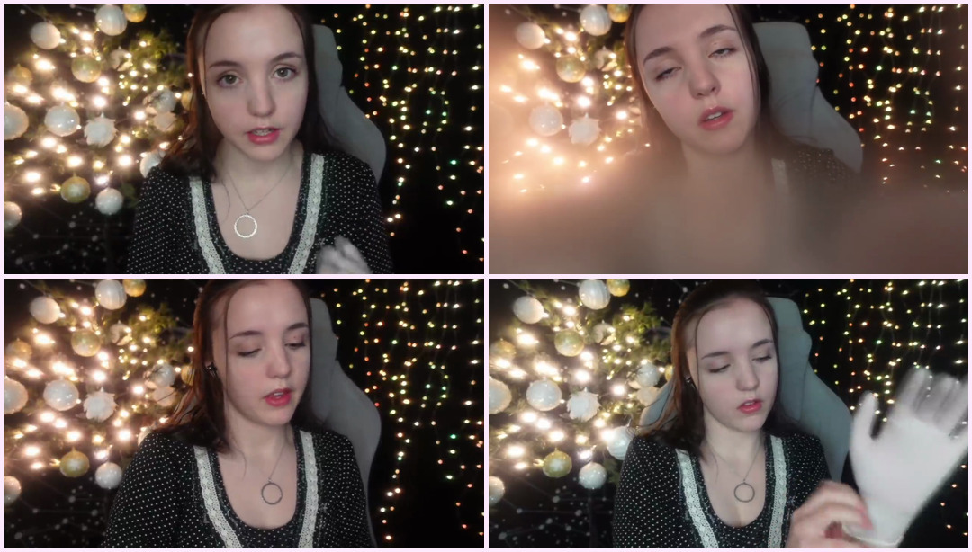 ASMR - 假日水疗护理 - 面部按摩和护肤应用程序/相机角色扮演 gril ASMR视频