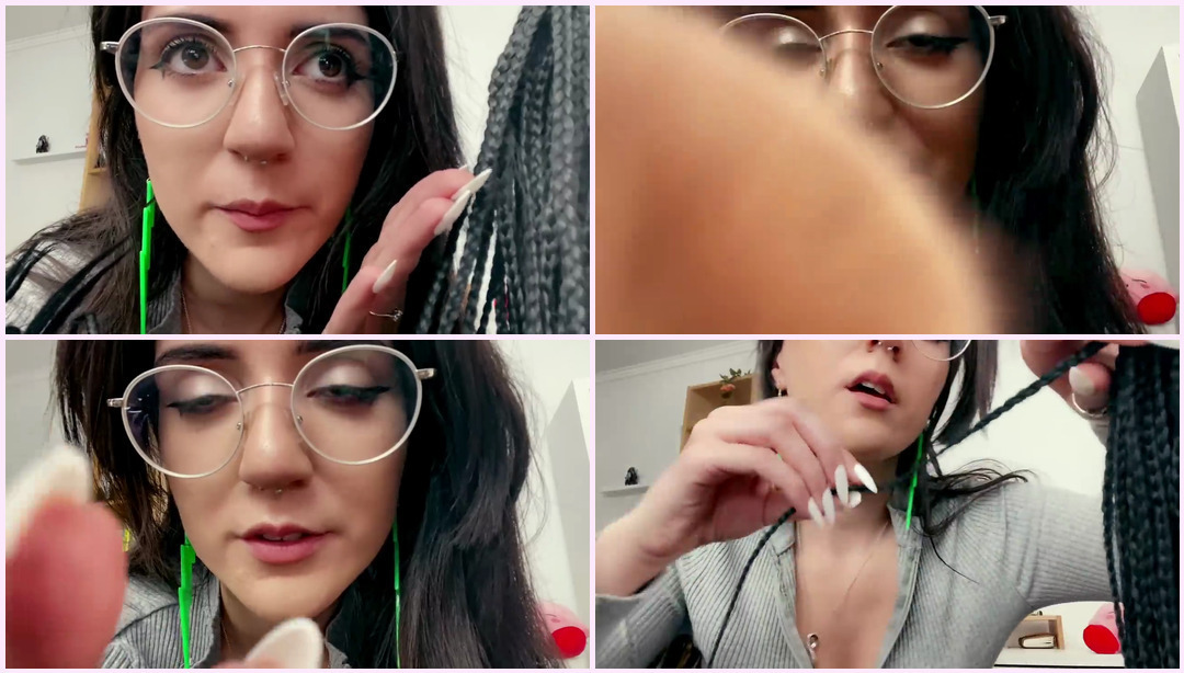 过夜的朋友去掉你的辫子 - ASMR 个人注意和头发游戏 edafoxx ASMR视频