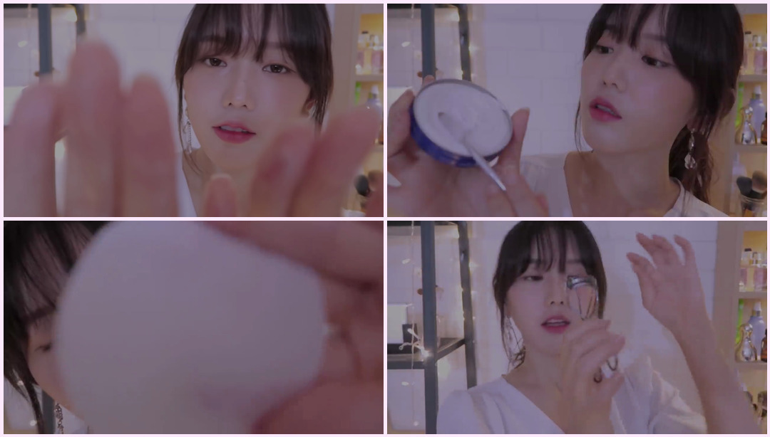 ASMR 不说话 Real Makeup Sound 메이크 업 하는 소리 Doing your Makeup ｜ (Sound Fetish) -- 泽罗娜 ASMR视频
