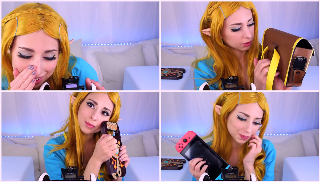 ASMR Zelda 让您感到刺痛并帮助您入睡（3Dio Ear to Ear Triggers、Whispers、BOTW Cosplay） Cosplay ASMR视频