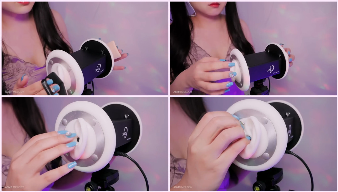 ASMR 8 Intense 最佳 3dio 触发器用于睡眠（不说话）耳朵敲击、清洁、抓挠 双马尾Asmr ASMR视频