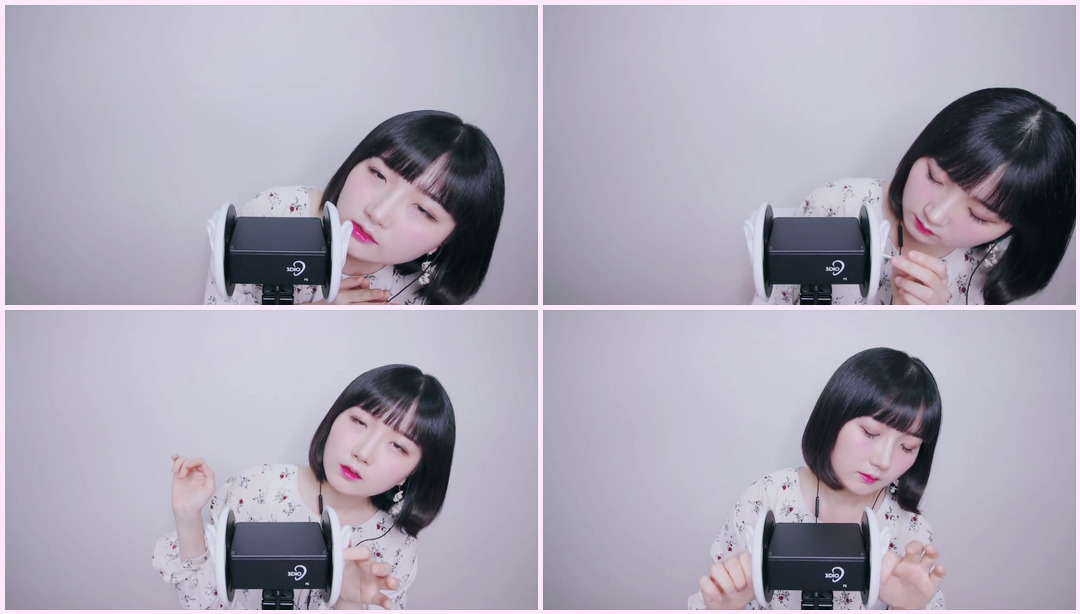 [韩语ASMR，ASMR韩语] 3DIO麦克风测试我会摸你的耳朵:) |词重复耳朵清洁耳朵按摩| 3DIO 麦克风测试 Eraing ASMR视频